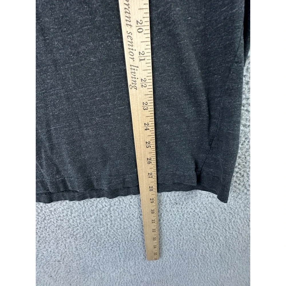 Polo Ralph Lauren T Shirt Men Large Gray L/S Crew Neck Red Pony Casual Classic